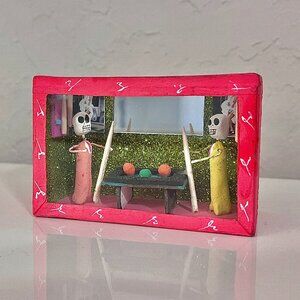 Mexican Day of the Dead Billiards Diorama